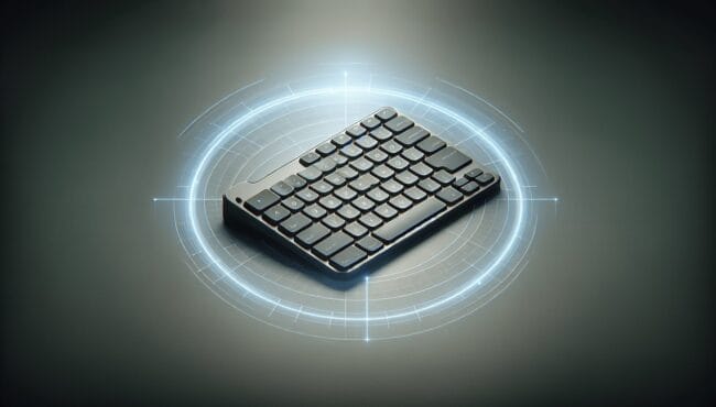 An image of a keyboard on a dark background. Best Products Here